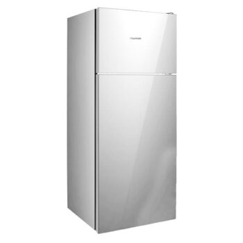 מקרר מקפיא עליון 210 ליטר ציפוי זכוכית לבן פירלס Peerless BCD-210 G W