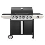 גריל גז 6 מבערים 70000BTU עם כירת צד קמפטאון CAMPTOWN