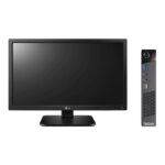 מחשב נייח LENOVO TINY M73 i5 כולל מקלדת ועכבר אלחוטי, מסך מתכוונן ומצלמת רשת