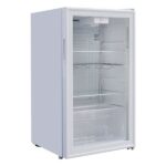 מקרר ויטרינה 90 ליטר זכוכית לבן כולל אחסון יין Peerless BC-90 WGP