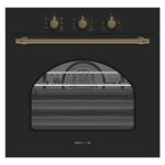 תנור בנוי 60 רטרו שחור סונאב Sonab SN 550 R BLK