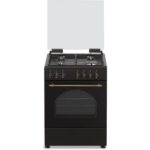 תנור משולב גז 60 רטרו שחור פירלס Peerless PR 6060 R BLK ST