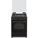 תנור משולב גז 60 רטרו שחור פירלס Peerless PR 6060 R BLK ST רק 1899 ₪