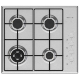 כיריים גז 4 מבערים נירוסטה 60 ס"מ סונאב Sonab SN-604 IX ב-299 ₪ בלבד