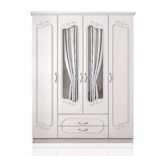 ארון בגדים 4 דלתות 2 מגירות דגם לינדה Twins Design טווינס דיזיין רק 1945 ₪